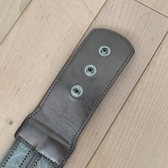 Streets Ahead Vintage Embossed Silver Belt with Draping Chains - Picture 9 of 9